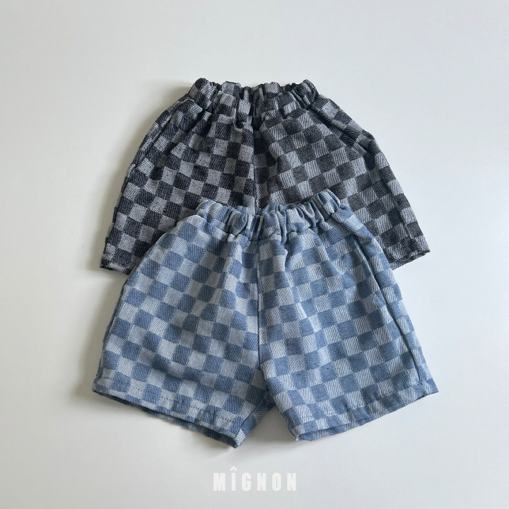 Mignon - Korean Children Fashion - #magicofchildhood - Chess Shorts