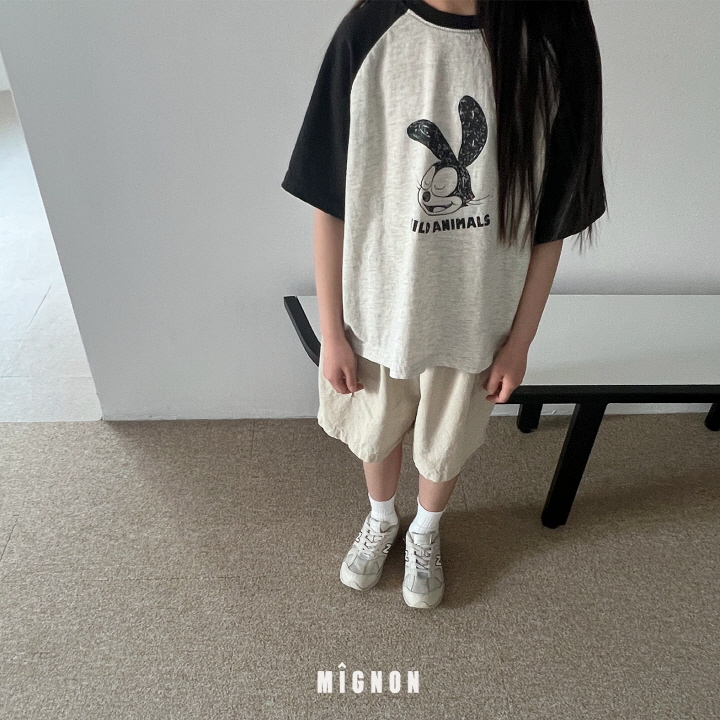 Mignon - Korean Children Fashion - #toddlerclothing - Animal Raglan Tee - 4
