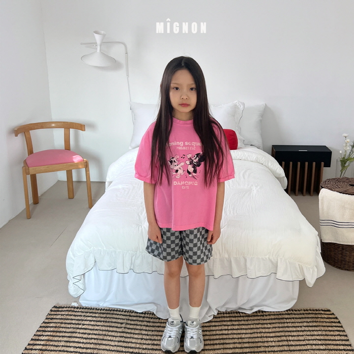 Mignon - Korean Children Fashion - #toddlerclothing - Dancing Cat Tee - 10