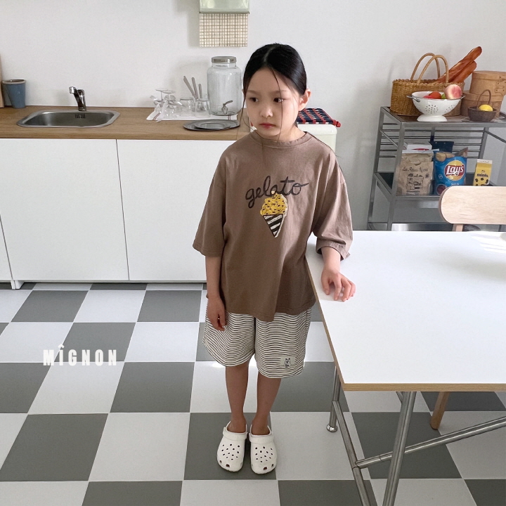 Mignon - Korean Children Fashion - #toddlerclothing - Gelato Tee - 6