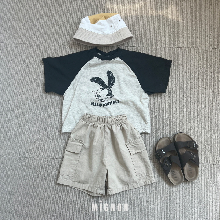 Mignon - Korean Children Fashion - #toddlerclothing - Animal Raglan Tee - 3
