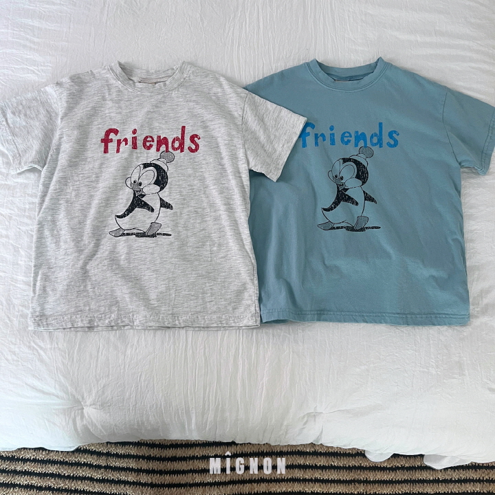 Mignon - Korean Children Fashion - #toddlerclothing - Friends Long Tee - 2