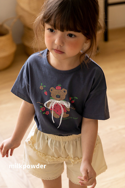 Milk Powder - Korean Children Fashion - #Kfashion4kids - Berry Bear Tee - 6