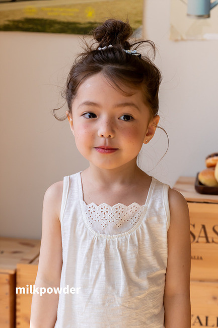 Milk Powder - Korean Children Fashion - #designkidswear - Slub Sleeveless Tee - 12