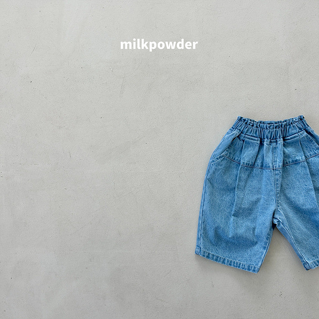 Milk Powder - Korean Children Fashion - #fashionkids - Bermuda Denim Pants - 3