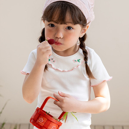 Milk Powder - Korean Children Fashion - #kidsshorts - Mari Tee - 9
