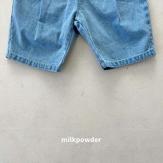 Milk Powder - Korean Children Fashion - #kidsstore - Bermuda Denim Pants - 5