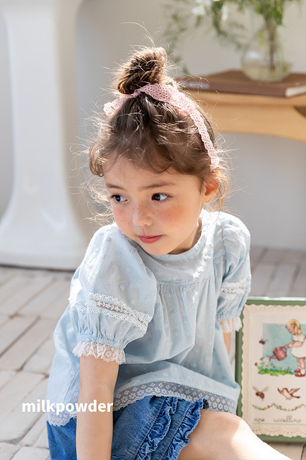 Milk Powder - Korean Children Fashion - #kidsstore - Frill Denim Pants - 12