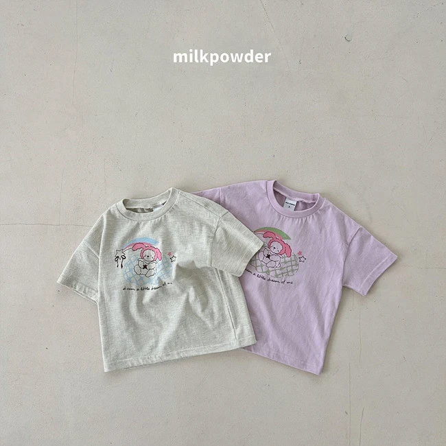 Milk Powder - Korean Children Fashion - #kidzfashiontrend - Cloud Tee