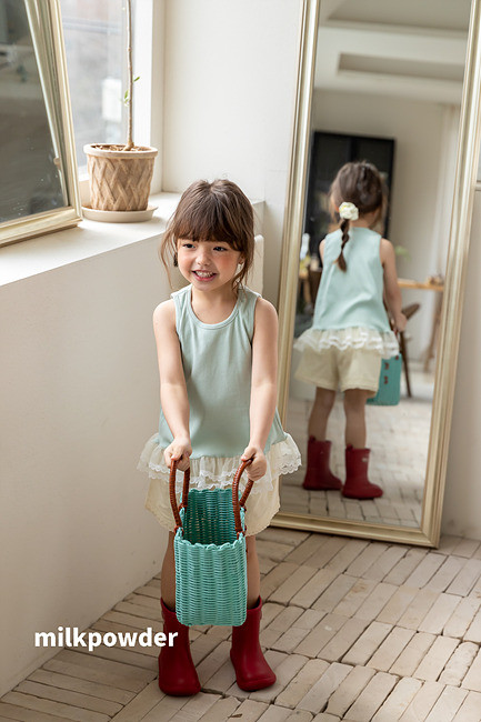 Milk Powder - Korean Children Fashion - #minifashionista - Biju Sleeveless Tee - 7