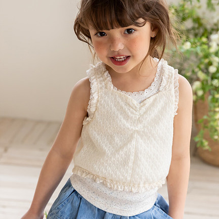 Milk Powder - Korean Children Fashion - #minifashionista - Slub Sleeveless Tee - 5