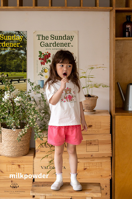 Milk Powder - Korean Children Fashion - #prettylittlegirls - Berry Bear Tee - 10