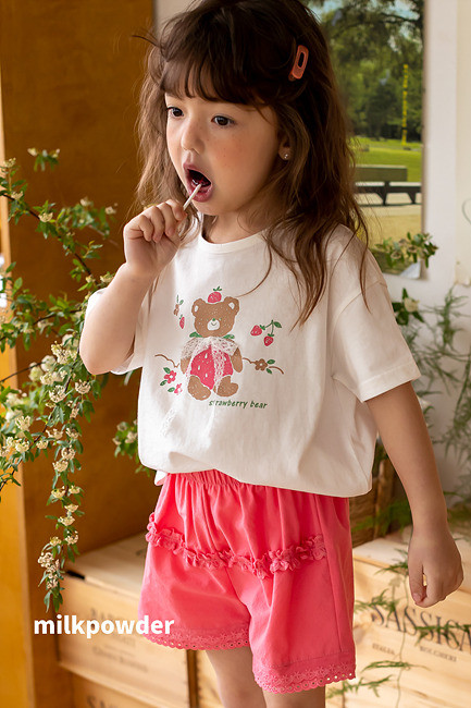 Milk Powder - Korean Children Fashion - #todddlerfashion - Berry Bear Tee - 11