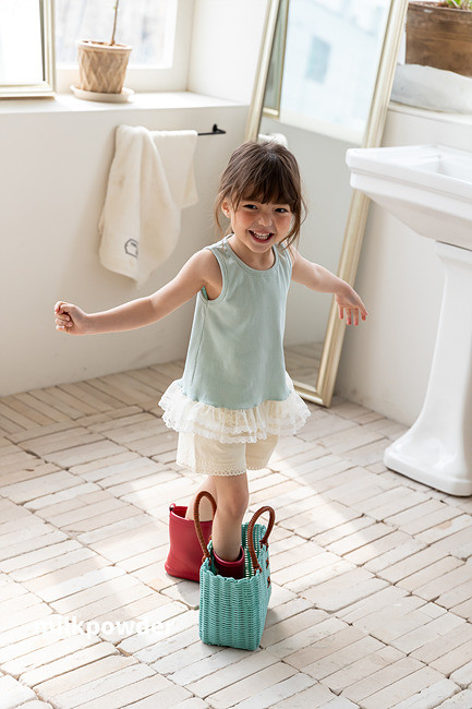 Milk Powder - Korean Children Fashion - #todddlerfashion - Biju Sleeveless Tee - 9