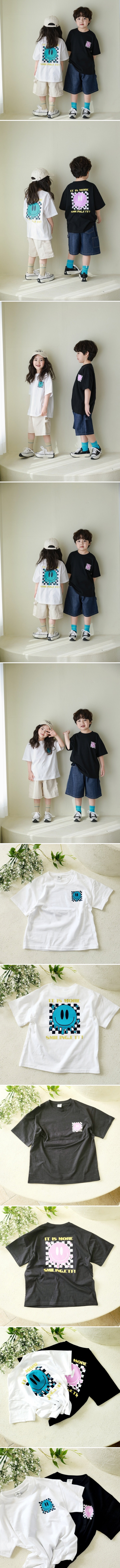 Mini Cabinet - Korean Children Fashion - #kidzfashiontrend - Square Smile Tee - 2