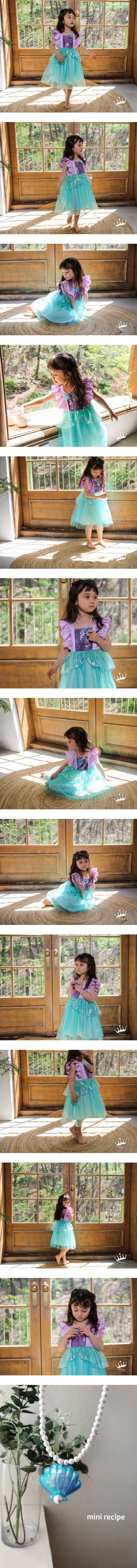 Mini Recipe - Korean Children Fashion - #littlefashionista - Green Sea Princess Dress