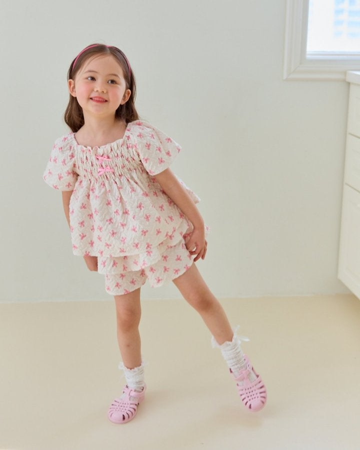 Miniature - Korean Children Fashion - #childofig - Jelly Ribbon Top Bottom Set - 4