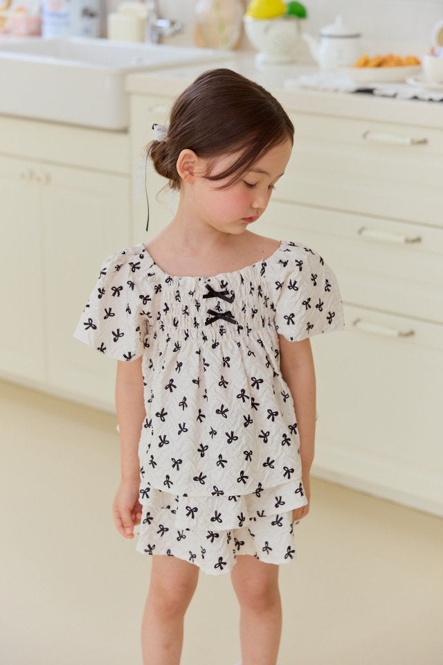 Miniature - Korean Children Fashion - #fashionkids - Jelly Ribbon Top Bottom Set - 7