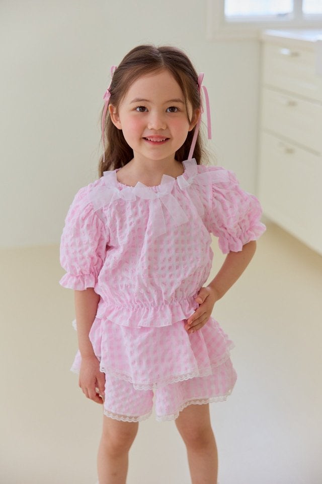 Miniature - Korean Children Fashion - #fashionkids - France Top Bottom Set - 6