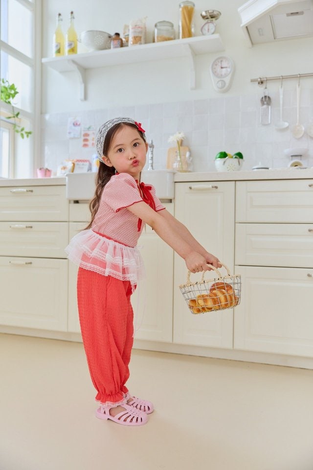 Miniature - Korean Children Fashion - #kidsshorts - Loha Stripe Tee - 3