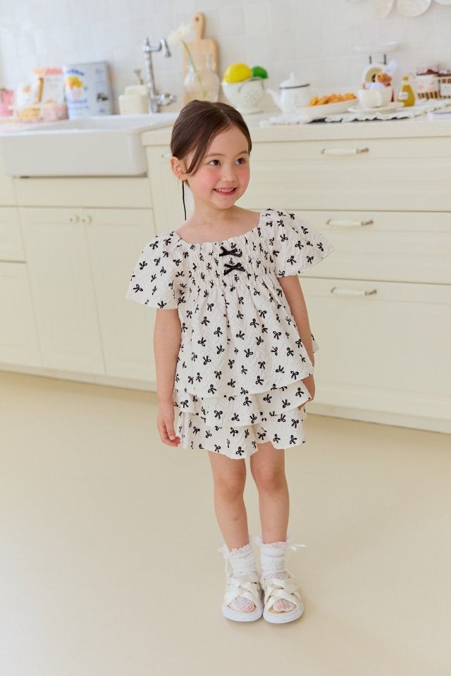 Miniature - Korean Children Fashion - #kidsstore - Jelly Ribbon Top Bottom Set - 9