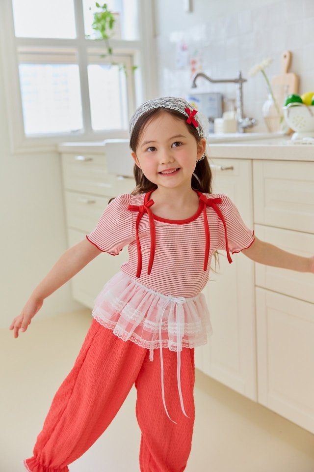 Miniature - Korean Children Fashion - #kidsshorts - Loha Stripe Tee - 4