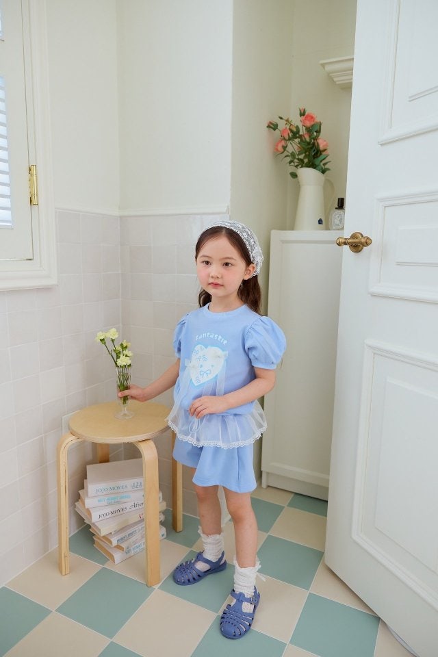 Miniature - Korean Children Fashion - #minifashionista - Vera Top Bottom Set - 2