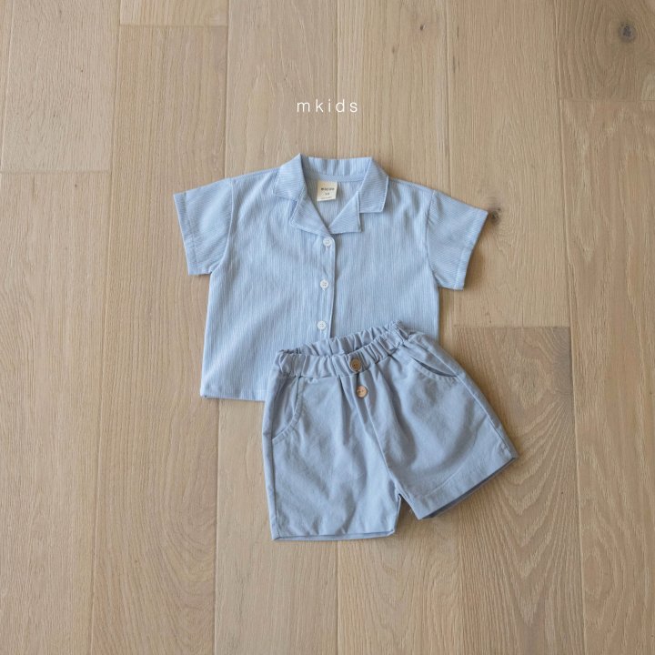 Mkids - Korean Baby Fashion - #babyboutique - Alo Shirt (Blue) - 10