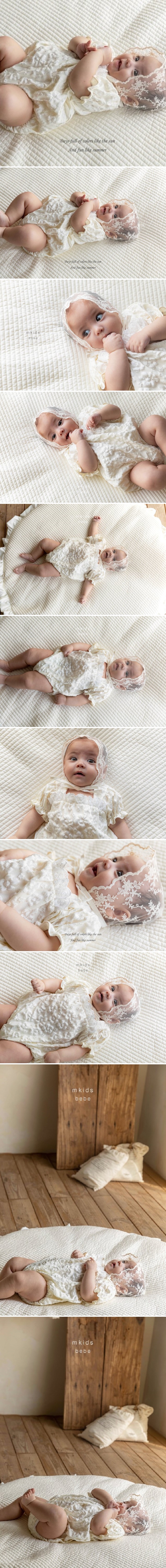 Mkids - Korean Baby Fashion - #babyboutique - Bebe Embro Ruffle Suit - 2
