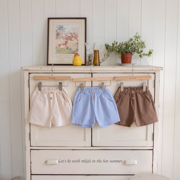 Mkids - Korean Baby Fashion - #babyboutiqueclothing - Linen Shorts