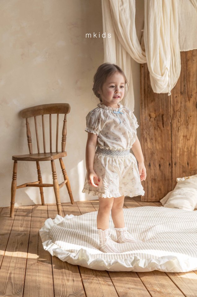 Mkids - Korean Baby Fashion - #babyclothing - Nicole Blouse (Flower) - 2
