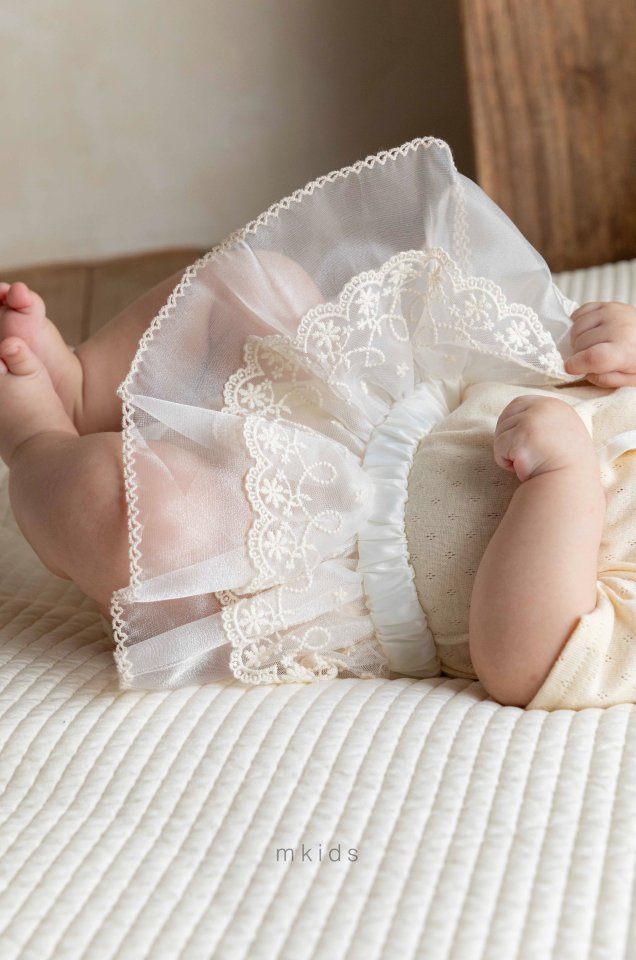 Mkids - Korean Baby Fashion - #babyfashion - Shushu Lace Skirt - 7