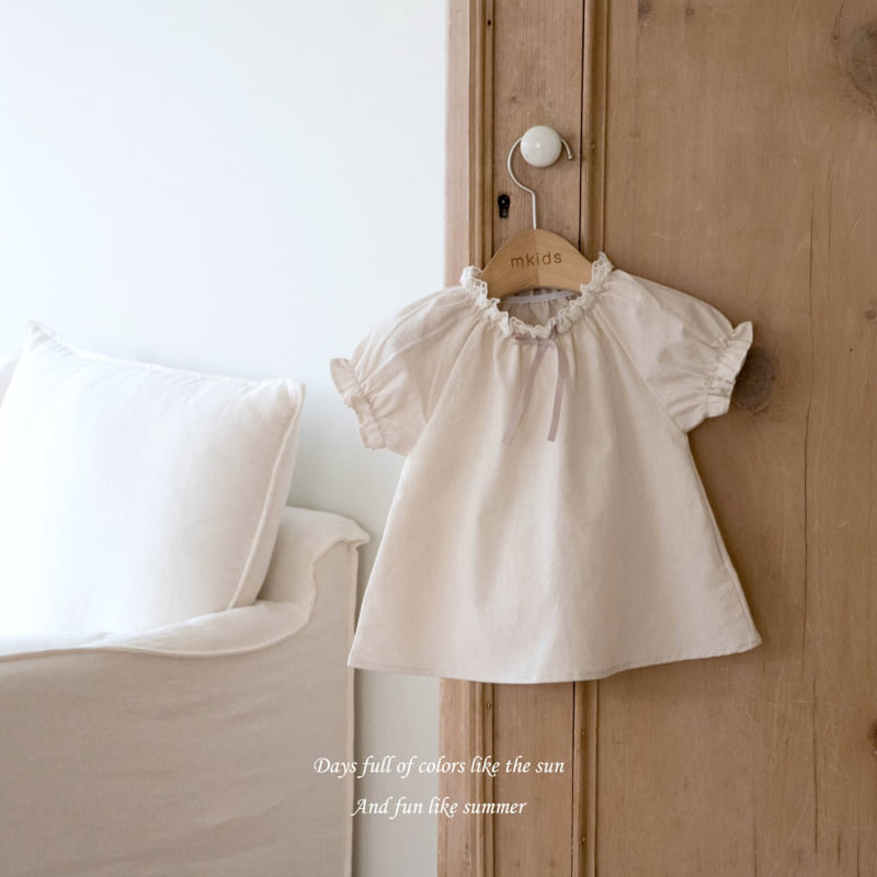 Mkids - Korean Baby Fashion - #babyfashion - Nicole Blouse (Cream) - 9