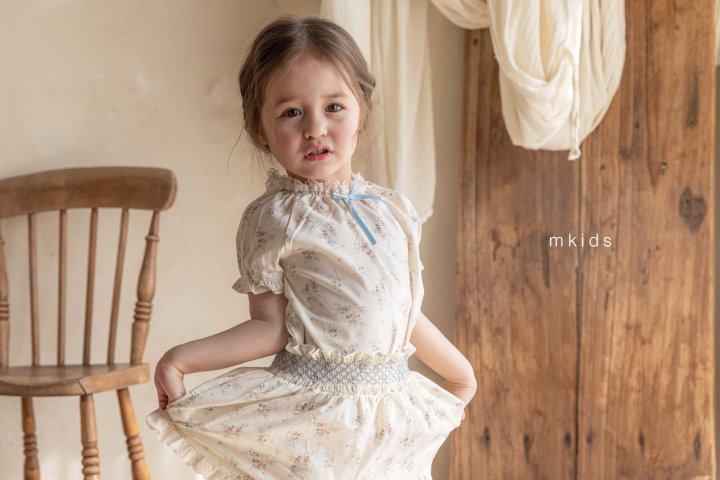 Mkids - Korean Baby Fashion - #babyfashion - Nicole Blouse (Flower) - 4
