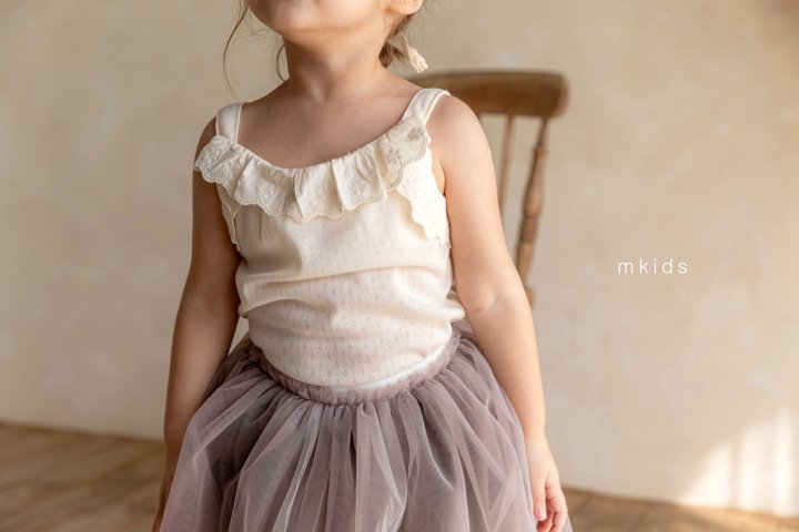 Mkids - Korean Baby Fashion - #babyfever - Sha Lace Sleeveless - 2