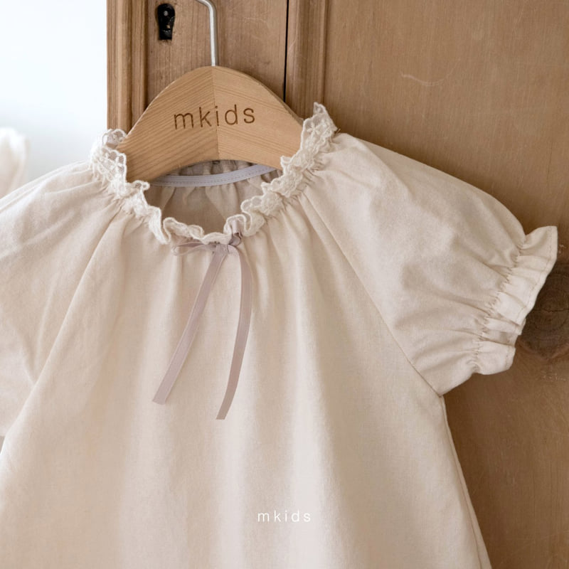 Mkids - Korean Baby Fashion - #babyfever - Nicole Blouse (Cream) - 10