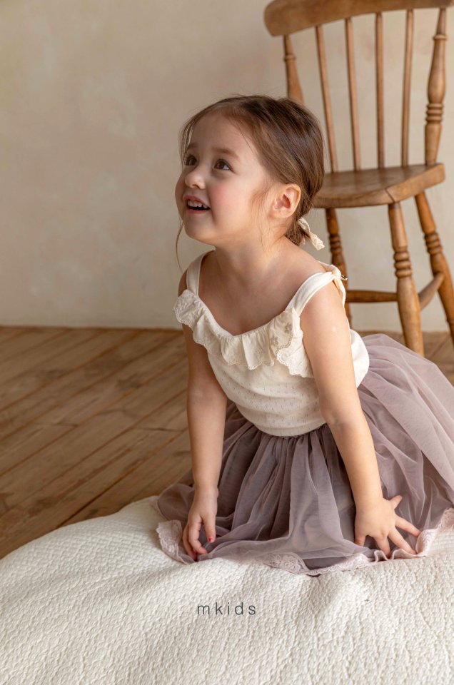 Mkids - Korean Baby Fashion - #babygirlfashion - Sha Lace Sleeveless - 3