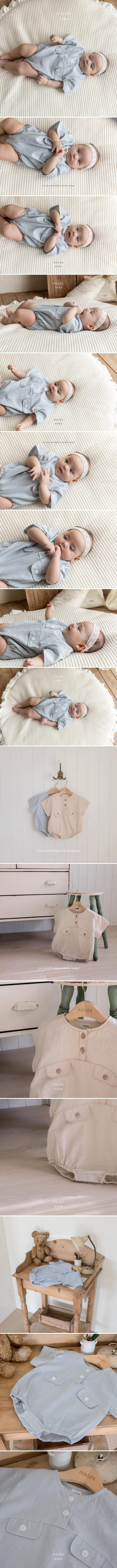 Mkids - Korean Baby Fashion - #babygirlfashion - Bebe Summer Leo Suit - 2