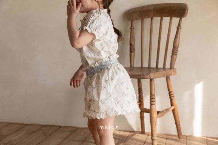 Mkids - Korean Baby Fashion - #babylifestyle - Nicole Culotte Pants (Flower) - 7