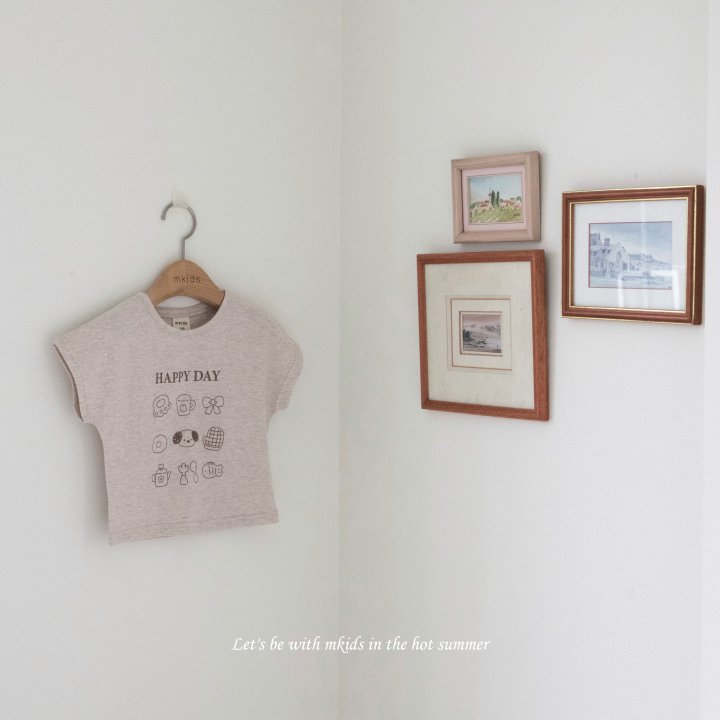 Mkids - Korean Baby Fashion - #babyoninstagram - Happy Day Tee - 5