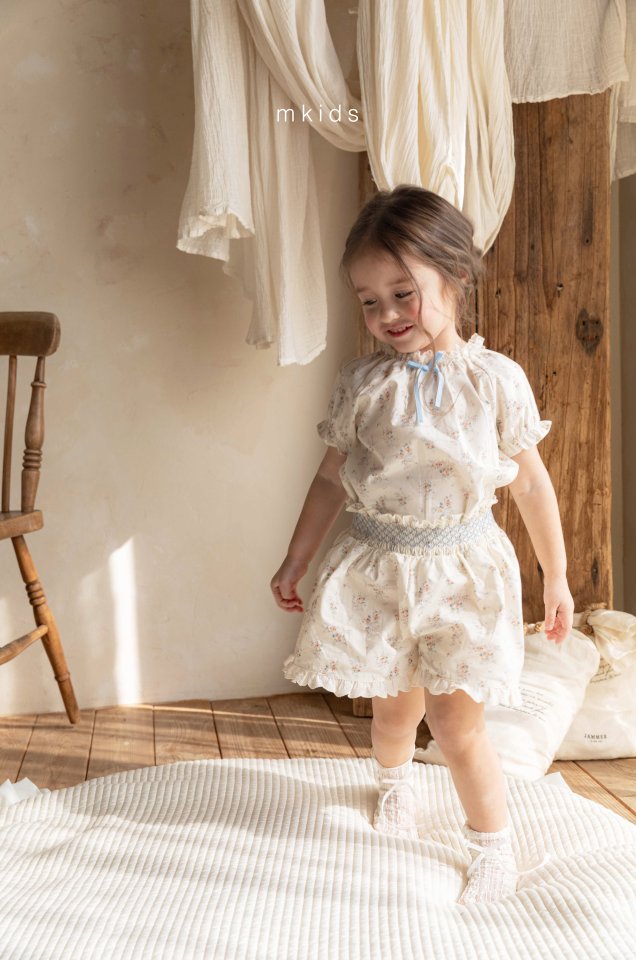 Mkids - Korean Baby Fashion - #babyoninstagram - Nicole Culotte Pants (Flower) - 8