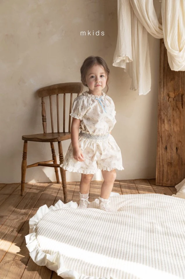 Mkids - Korean Baby Fashion - #babyoninstagram - Nicole Blouse (Flower) - 7