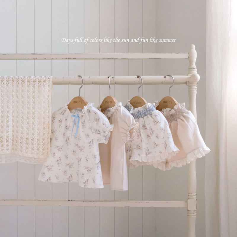 Mkids - Korean Baby Fashion - #babyootd - Nicole Culotte Pants (Flower) - 9