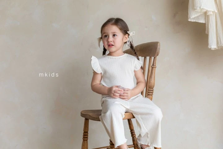 Mkids - Korean Baby Fashion - #babyootd - Lily Rib Set - 2