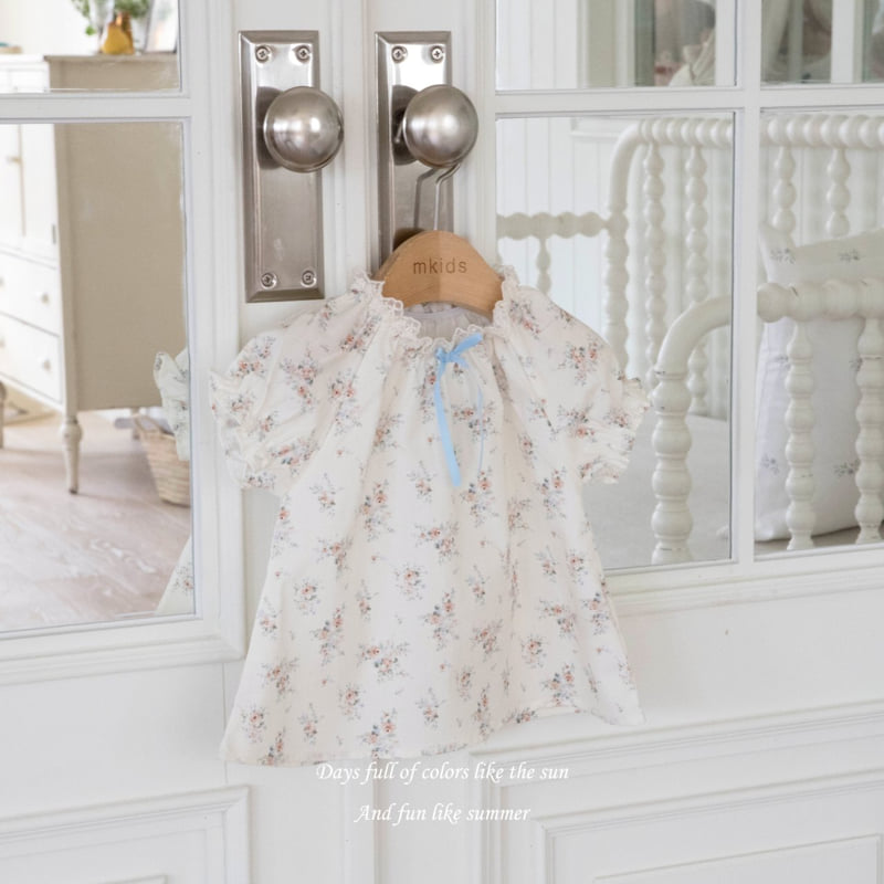 Mkids - Korean Baby Fashion - #babyoutfit - Nicole Blouse (Flower) - 10