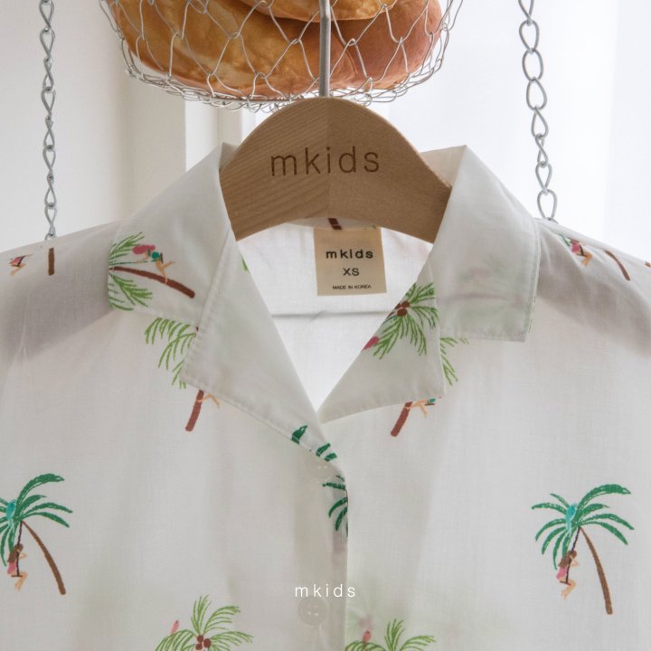 Mkids - Korean Baby Fashion - #babywear - Alo Shirt (Palm Tree) - 3