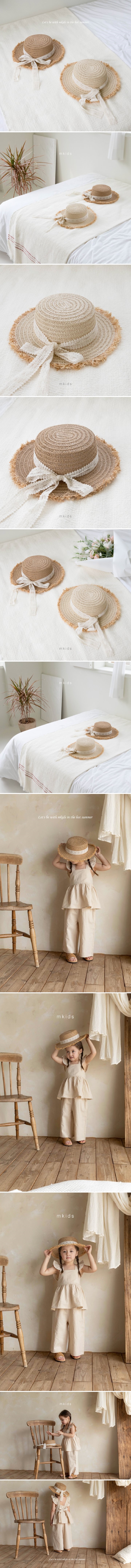Mkids - Korean Baby Fashion - #babywear - Lauren Straw Hat