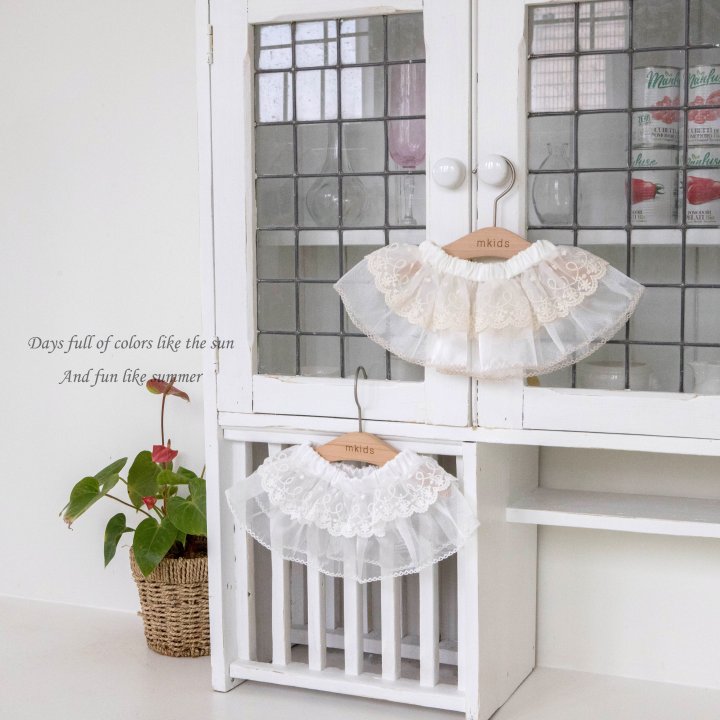 Mkids - Korean Baby Fashion - #onlinebabyboutique - Shushu Lace Skirt