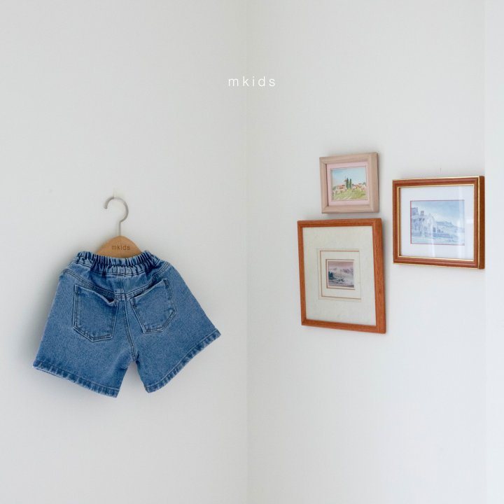 Mkids - Korean Baby Fashion - #onlinebabyshop - Dio Denim Shorts - 12