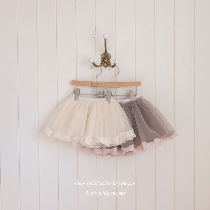 Mkids - Korean Baby Fashion - #onlinebabyshop - Pure Sha Skirt - 12
